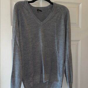 Wilson Light Gray V-Neck Sweater